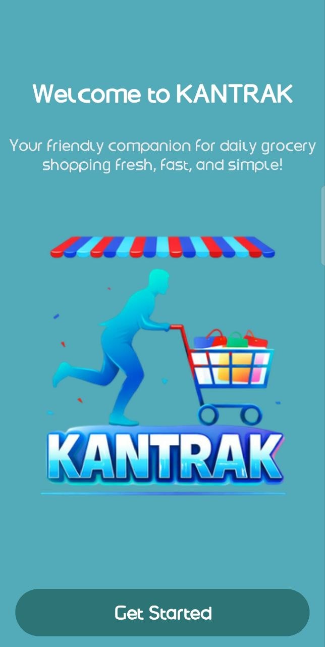 Smart Groceries Listing App Screen